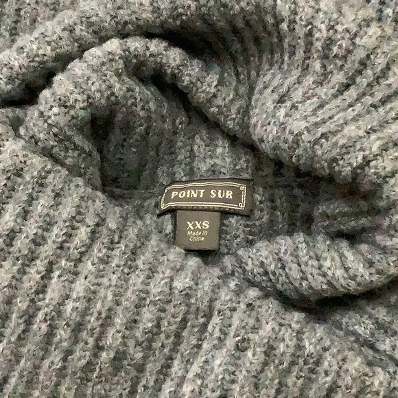 J.Crew Point Sur Cowl Neck Grey Sweater Size XXS-XS - Picture 2 of 6